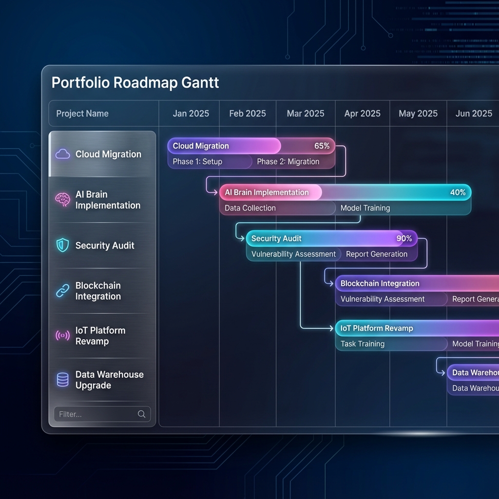 Dynamic Portfolio Roadmap Dashboard